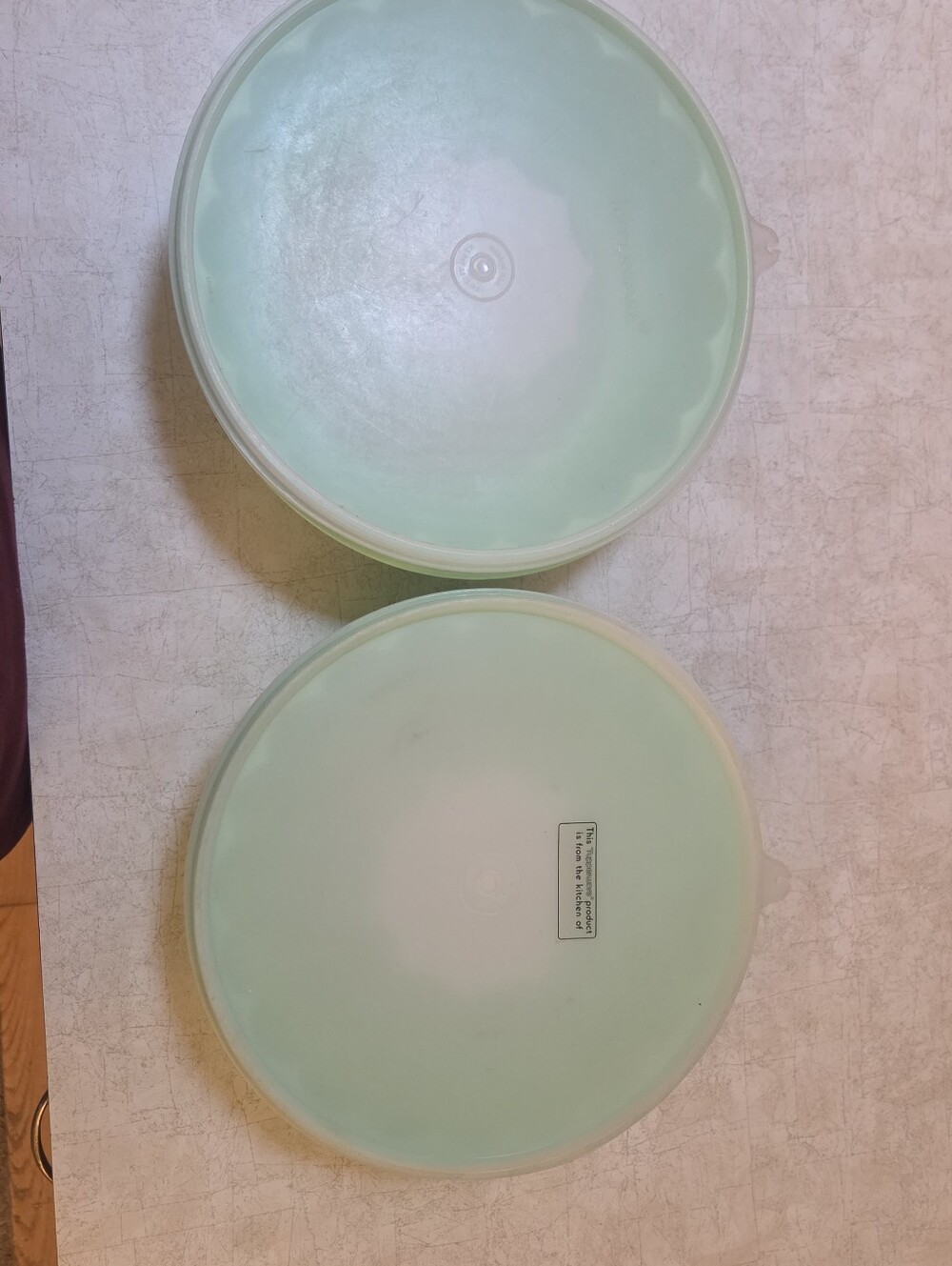 Tupperware lot of 2 jello molds